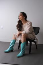 Bota Texana Feminina Soberana - Azul Turquesa - Imagem 5